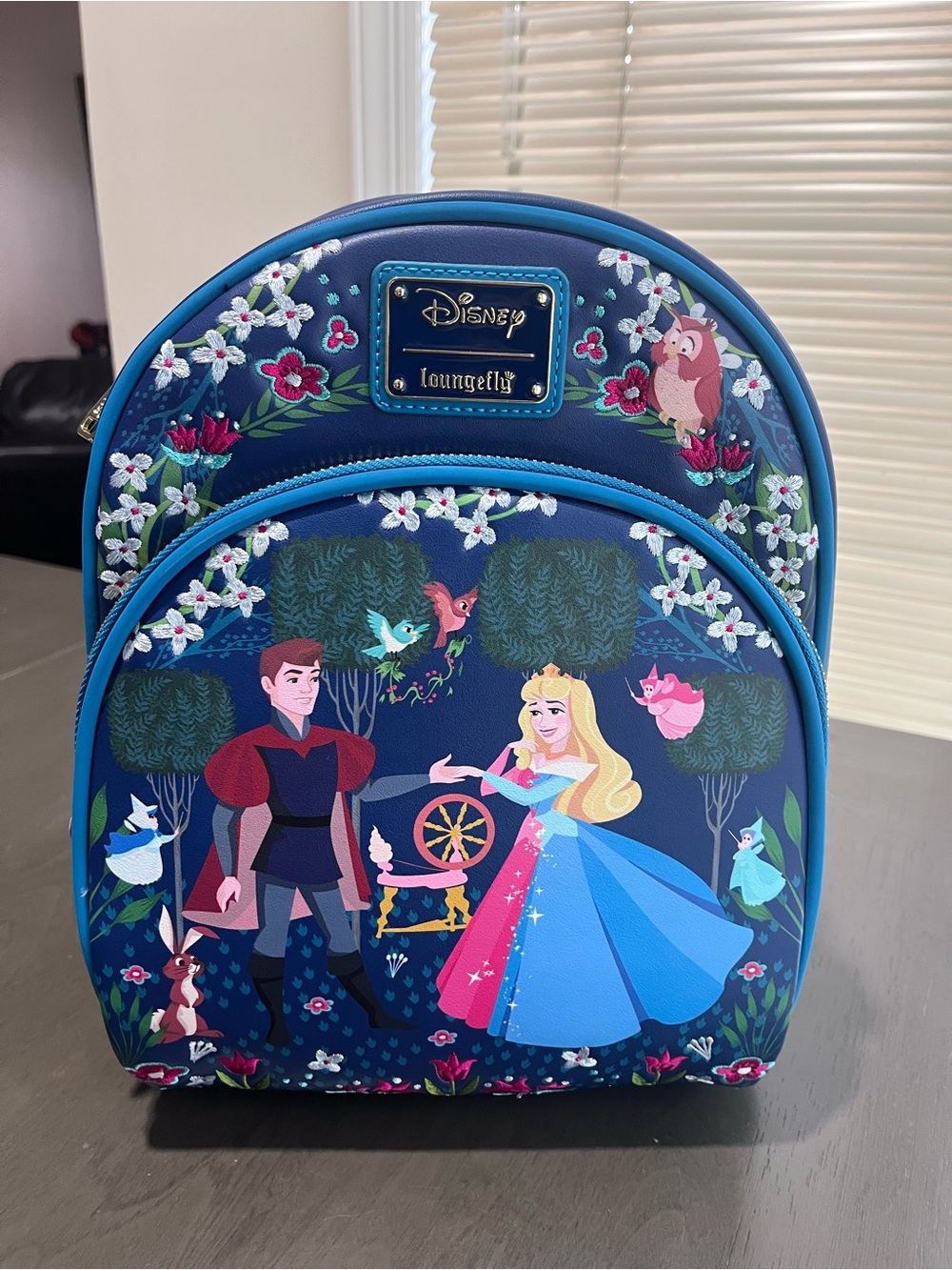Loungefly Disney Sleeping Beauty Blue Floral Backpack